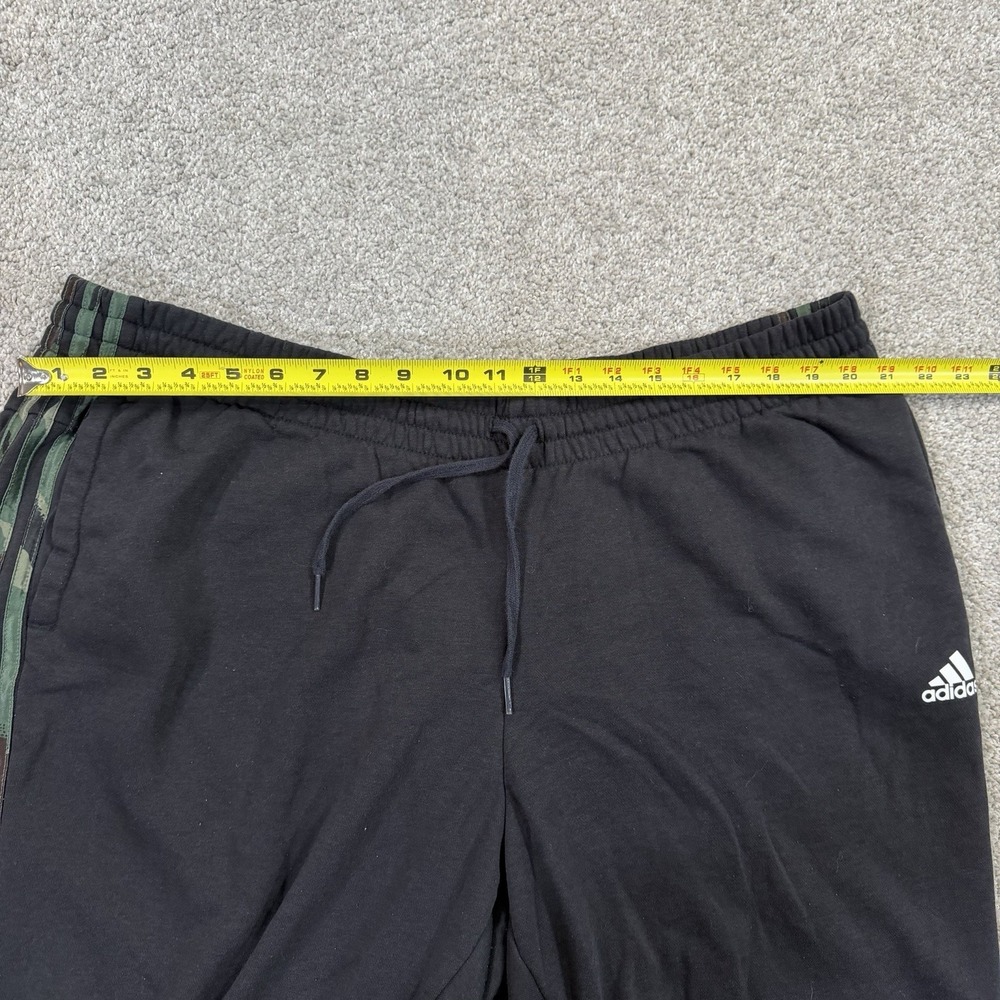 Adidas Jogger Sweat Pants Black Camo 3 Stripe Men 3X Athletic Track Casual - Picture 4 of 7
